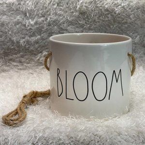 Rae Dunn Artisan Collection By Magenta "BLOOM" White Planter Flower Pot